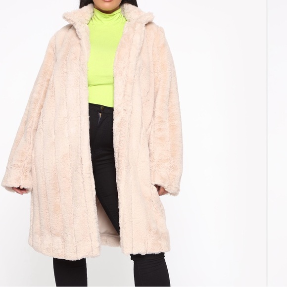 Cream Teddy Jacket - Picture 7 of 8